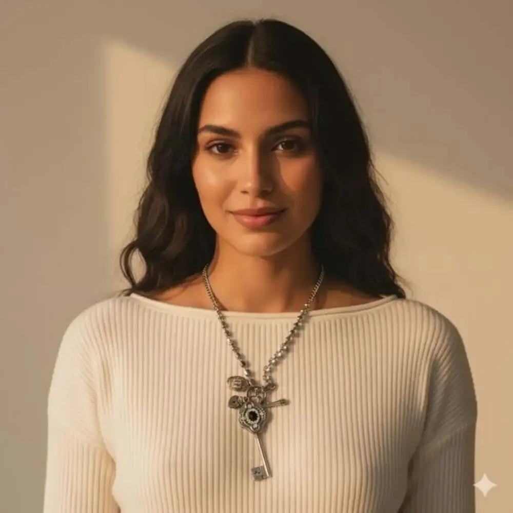 Juicy Couture Key & Charm Necklace